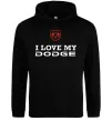 Женская толстовка (худи) I love my Dodge Черный фото