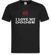 Мужская футболка I love my Dodge Черный Мужская футболка I love my Dodge Черный фото