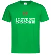 Мужская футболка I love my Dodge Зеленый Мужская футболка I love my Dodge Зеленый фото