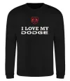 Свитшот I love my Dodge Черный фото