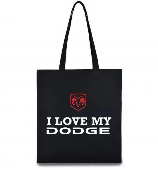Эко-сумка I love my Dodge Черный фото