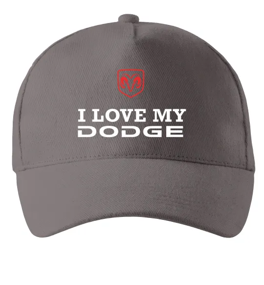 Кепка I love my Dodge Серый фото