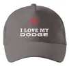 Кепка I love my Dodge Серый фото