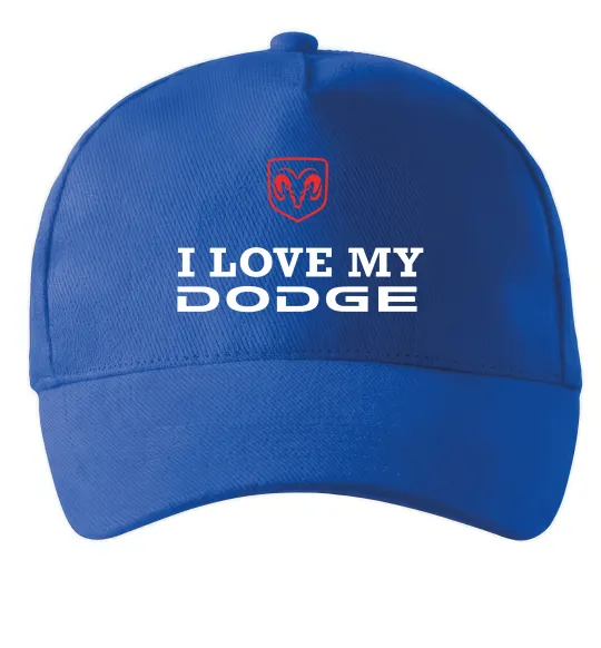 Кепка I love my Dodge Ярко-синий фото