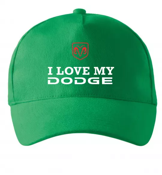 Кепка I love my Dodge Зеленый фото