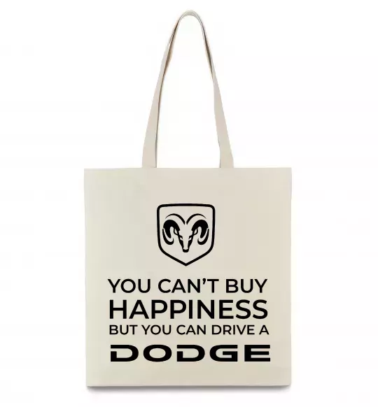 Эко-сумка You can drive Dodge Бежевый фото