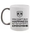 Чашка з кольоровою ручкою You can drive Dodge Срібло фото