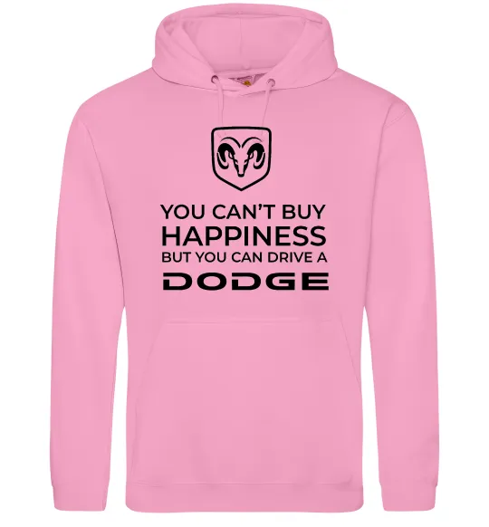 Мужская толстовка (худи) You can drive Dodge Розовый фото