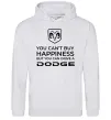 Мужская толстовка (худи) You can drive Dodge Серый меланж фото