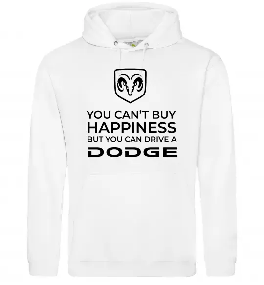 Жіноча толстовка (худі) You can drive Dodge Білий фото