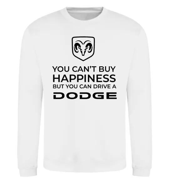 Світшот You can drive Dodge Білий фото