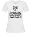 Жіноча футболка You can drive Dodge Білий фото