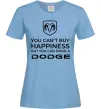 Жіноча футболка You can drive Dodge Блакитний фото