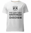 Мужская премиум футболка You can drive Dodge Белый фото
