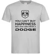 Мужская футболка You can drive Dodge Серый фото