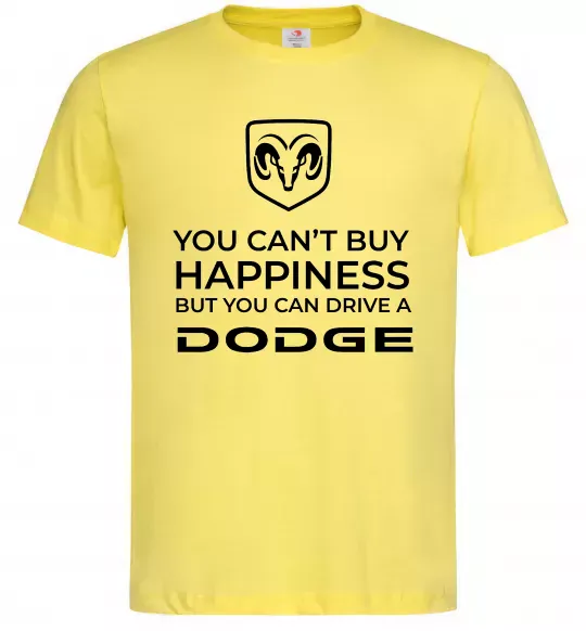 Мужская футболка You can drive Dodge Лимонный фото