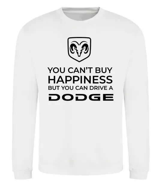 Свитшот You can drive Dodge Белый фото