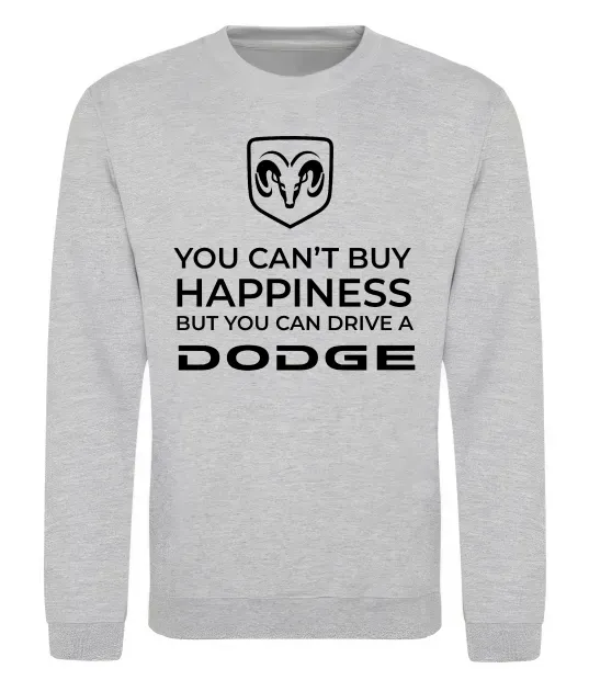 Свитшот You can drive Dodge Серый меланж фото