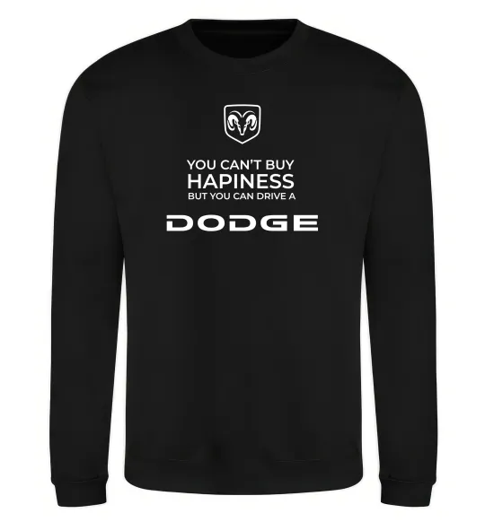 Світшот You can drive Dodge Чорний фото