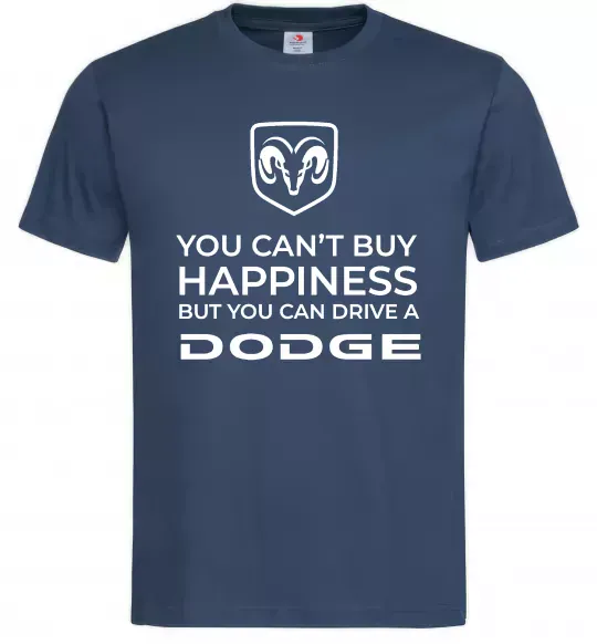 Мужская футболка You can drive Dodge Темно-синий фото
