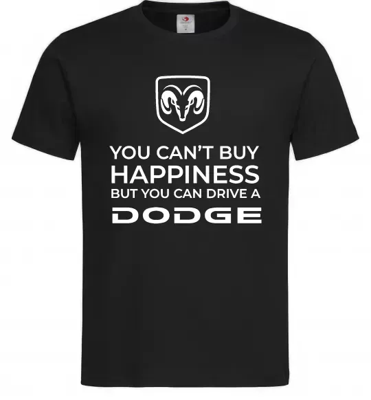 Мужская футболка You can drive Dodge Черный фото