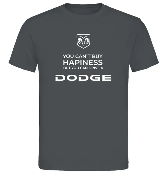 Мужская футболка You can drive Dodge Графит фото