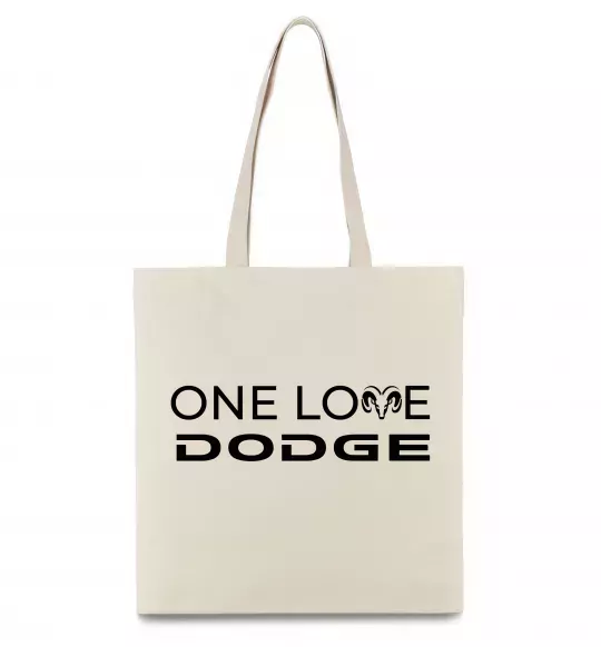 Еко-сумка One love Dodge Бежевий фото