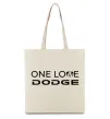 Еко-сумка One love Dodge Бежевий фото