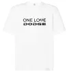 Футболка Оверсайз One love Dodge Білий фото