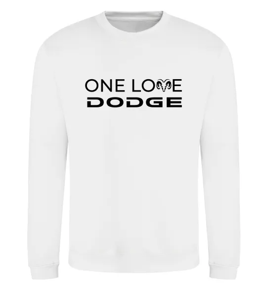 Світшот One love Dodge Білий фото