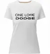 Женская премиум футболка One love Dodge Белый фото