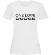 Женская футболка One love Dodge Белый фото