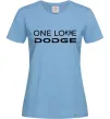 Женская футболка One love Dodge Голубой фото