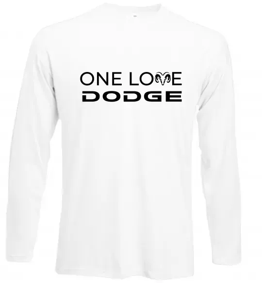 Лонгслів One love Dodge Білий фото