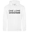 Мужская толстовка (худи) One love Dodge Белый фото