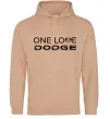 Мужская толстовка (худи) One love Dodge Песочный фото