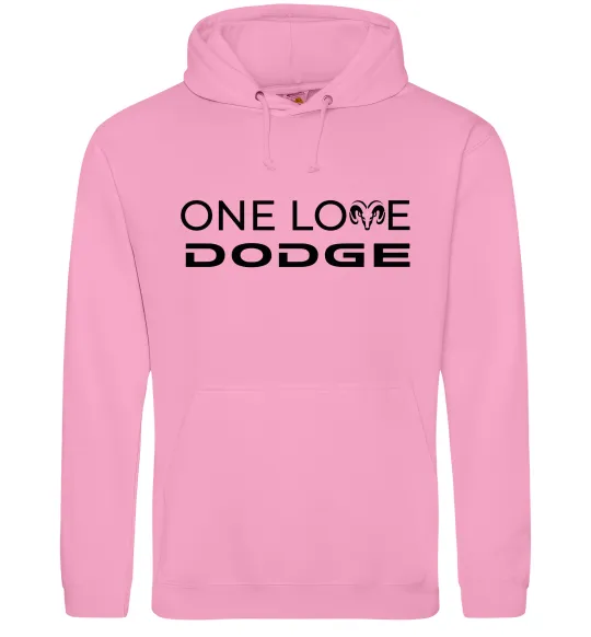 Женская толстовка (худи) One love Dodge Розовый фото