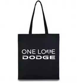 Эко-сумка One love Dodge Черный фото