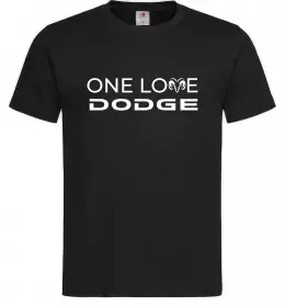 Мужская футболка One love Dodge Черный фото