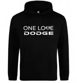 Мужская толстовка (худи) One love Dodge Черный фото