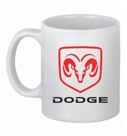 Чашка керамічна Dodge напис з лого