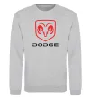 Світшот Dodge напис з лого Сірий меланж фото