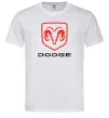 Мужская футболка Dodge напис з лого Белый фото