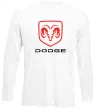 Лонгслив Dodge напис з лого Белый фото
