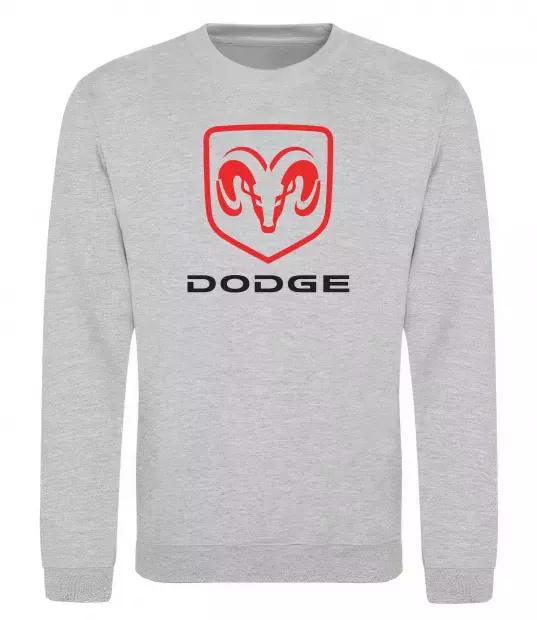 Свитшот Dodge напис з лого Серый меланж фото