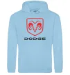 Женская толстовка (худи) Dodge напис з лого Голубой фото