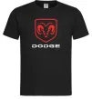 Мужская футболка Dodge напис з лого Черный фото