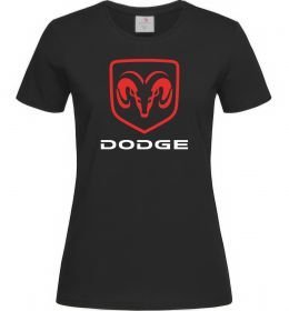 Женская футболка Dodge напис з лого