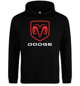 Мужская толстовка (худи) Dodge напис з лого