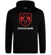 Женская толстовка (худи) Dodge напис з лого Черный фото